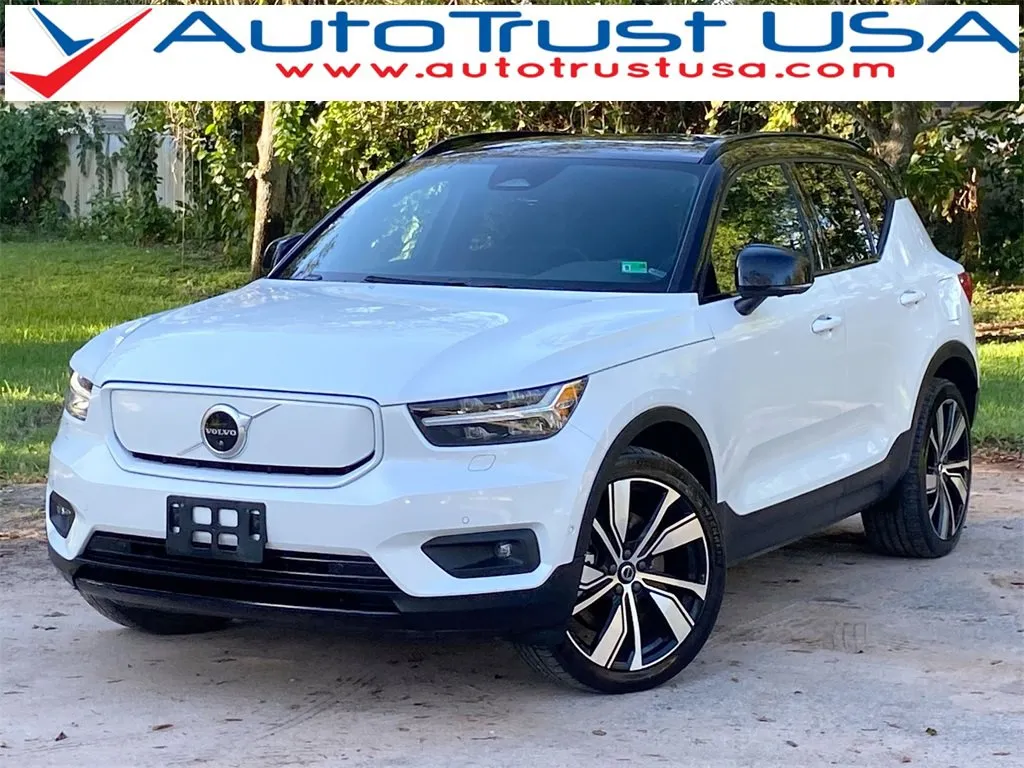 White 2022 Volvo XC40 Recharge Pure Electric Twin Ultimate for sale in Miramar, FL