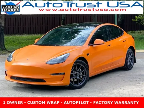 Orange 2023 Tesla Model 3 for sale in Miramar, FL
