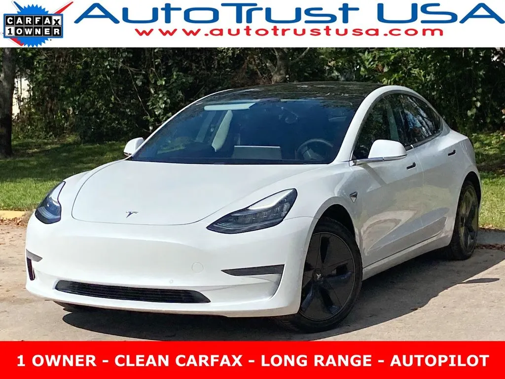White 2019 Tesla Model 3 Long Range for sale in Miramar, FL