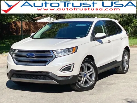 White 2016 Ford Edge Titanium for sale in Miramar, FL
