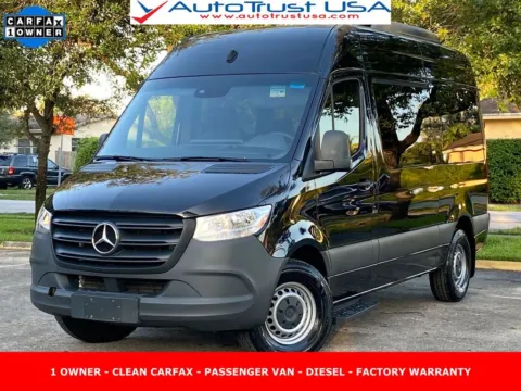 Black 2023 Mercedes-Benz Sprinter Passenger Van Passenger 144 WB for sale in Miramar, FL