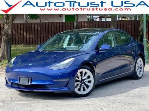 Blue 2022 Tesla Model 3 for sale in Miramar, FL
