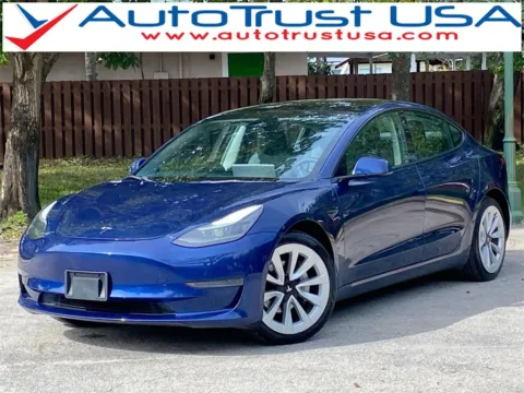 Blue 2022 Tesla Model 3 for sale in Miramar, FL