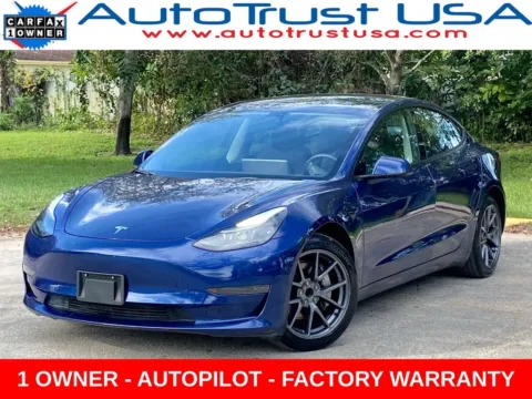 Blue 2022 Tesla Model 3 for sale in Miramar, FL