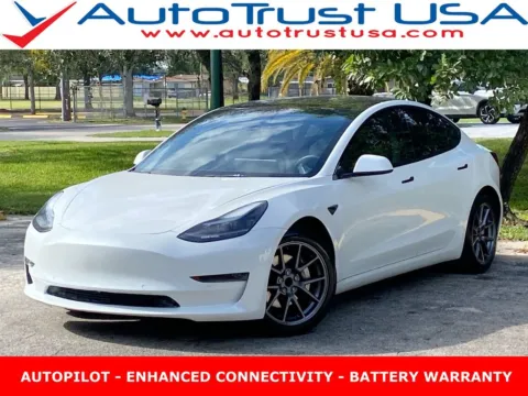 White 2021 Tesla Model 3 Standard Range Plus for sale in Miramar, FL