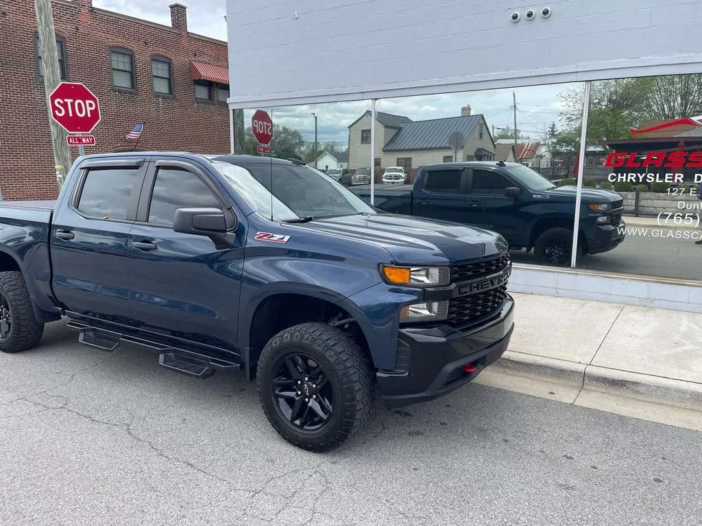 Blue 2021 Chevrolet Silverado 1500 Custom Trail Boss for sale in Dunkirk, IN