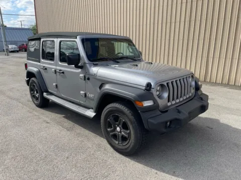 Silver 2018 Jeep Wrangler Unlimited Sport S for sale in Dunkirk, IN