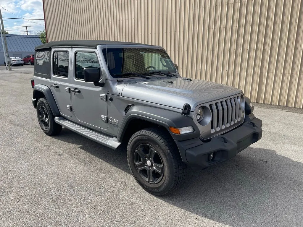 Silver 2018 Jeep Wrangler Unlimited Sport S for sale in Dunkirk, IN