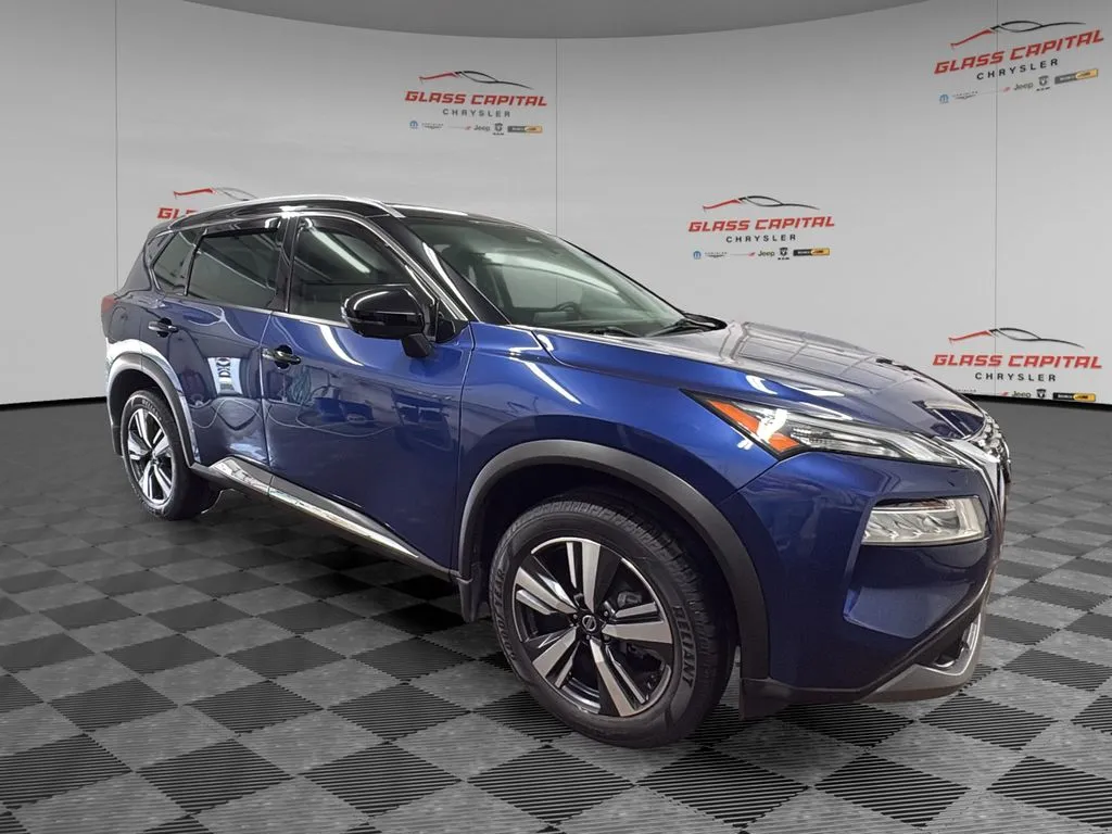 Blue 2021 Nissan Rogue SL for sale in Dunkirk, IN