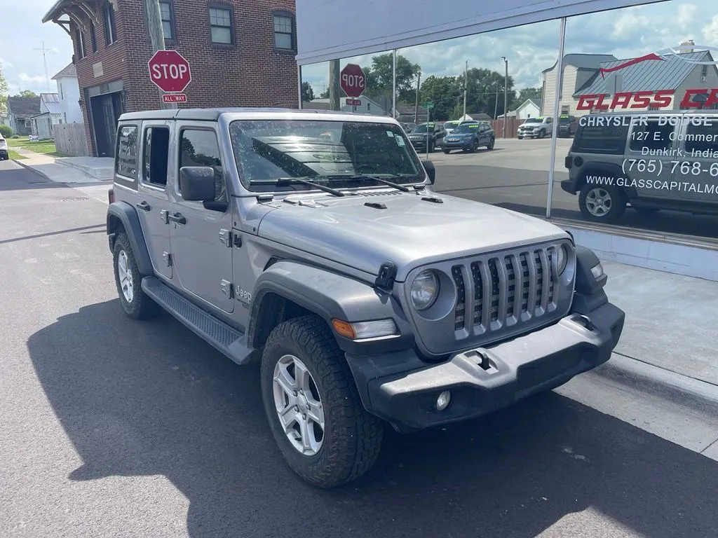 Silver 2019 Jeep Wrangler Unlimited Sport S for sale in Dunkirk, IN