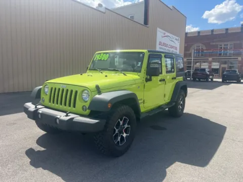 Green 2017 Jeep Wrangler Unlimited Sport for sale in Dunkirk, IN