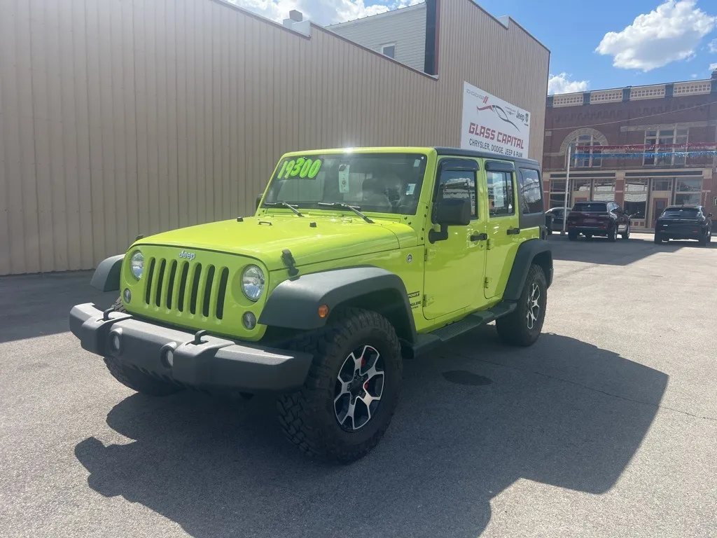Green 2017 Jeep Wrangler Unlimited Sport for sale in Dunkirk, IN