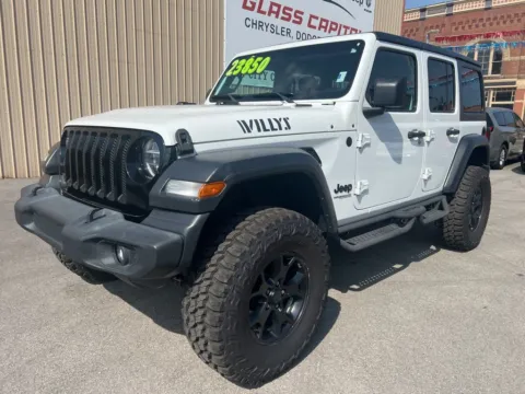 White 2020 Jeep Wrangler Unlimited Willys for sale in Dunkirk, IN