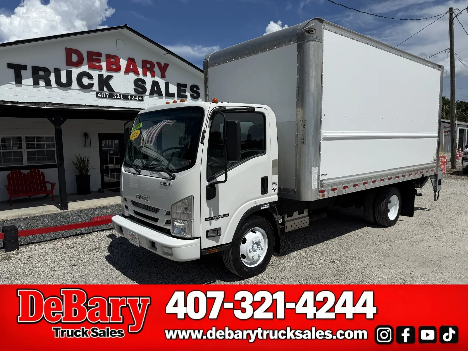 White 2020 Isuzu NPR HD for sale in Sanford, FL