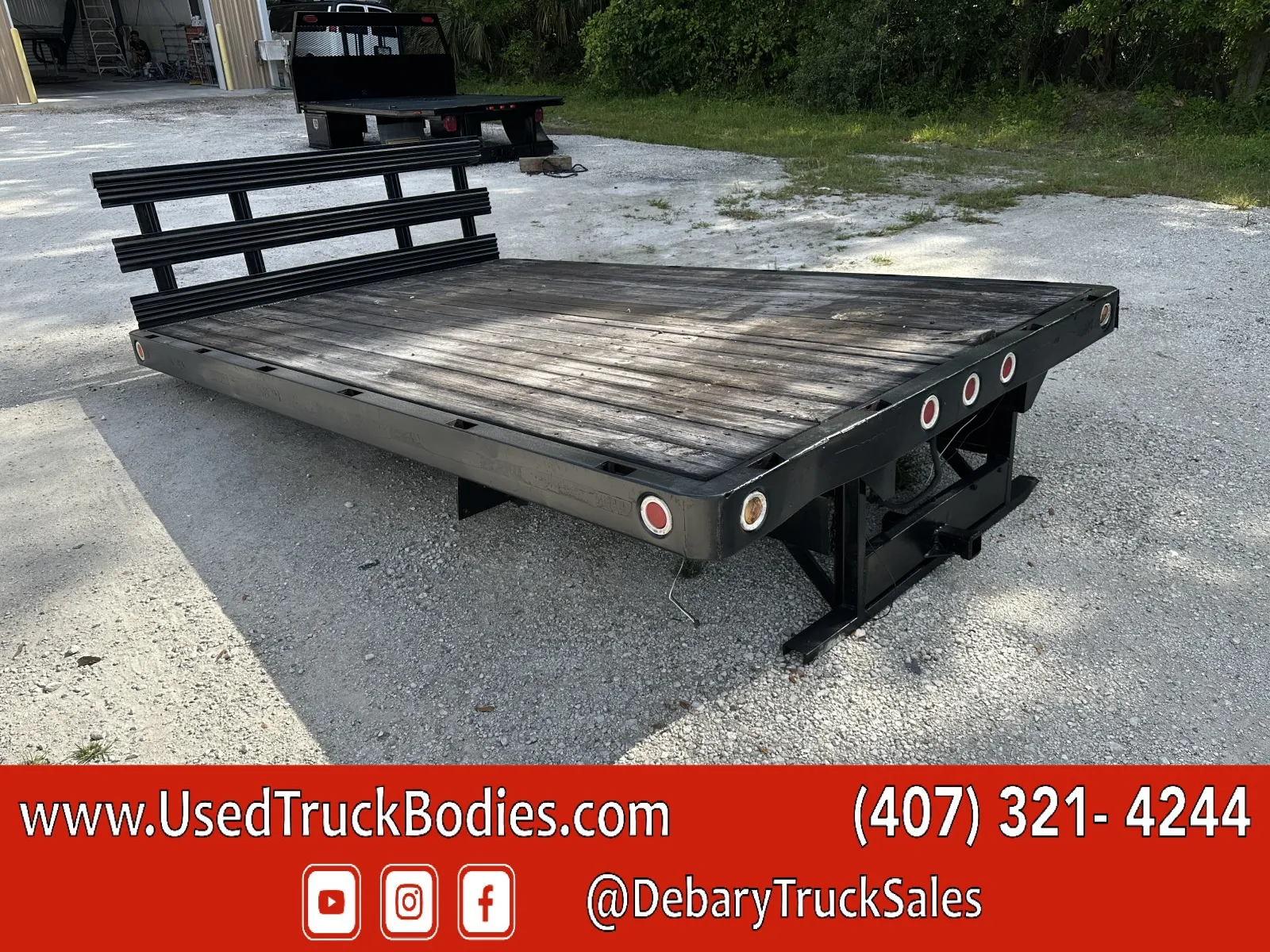 Black 2016 DeBary Truck Sales Flatbed Body for sale in Sanford, FL