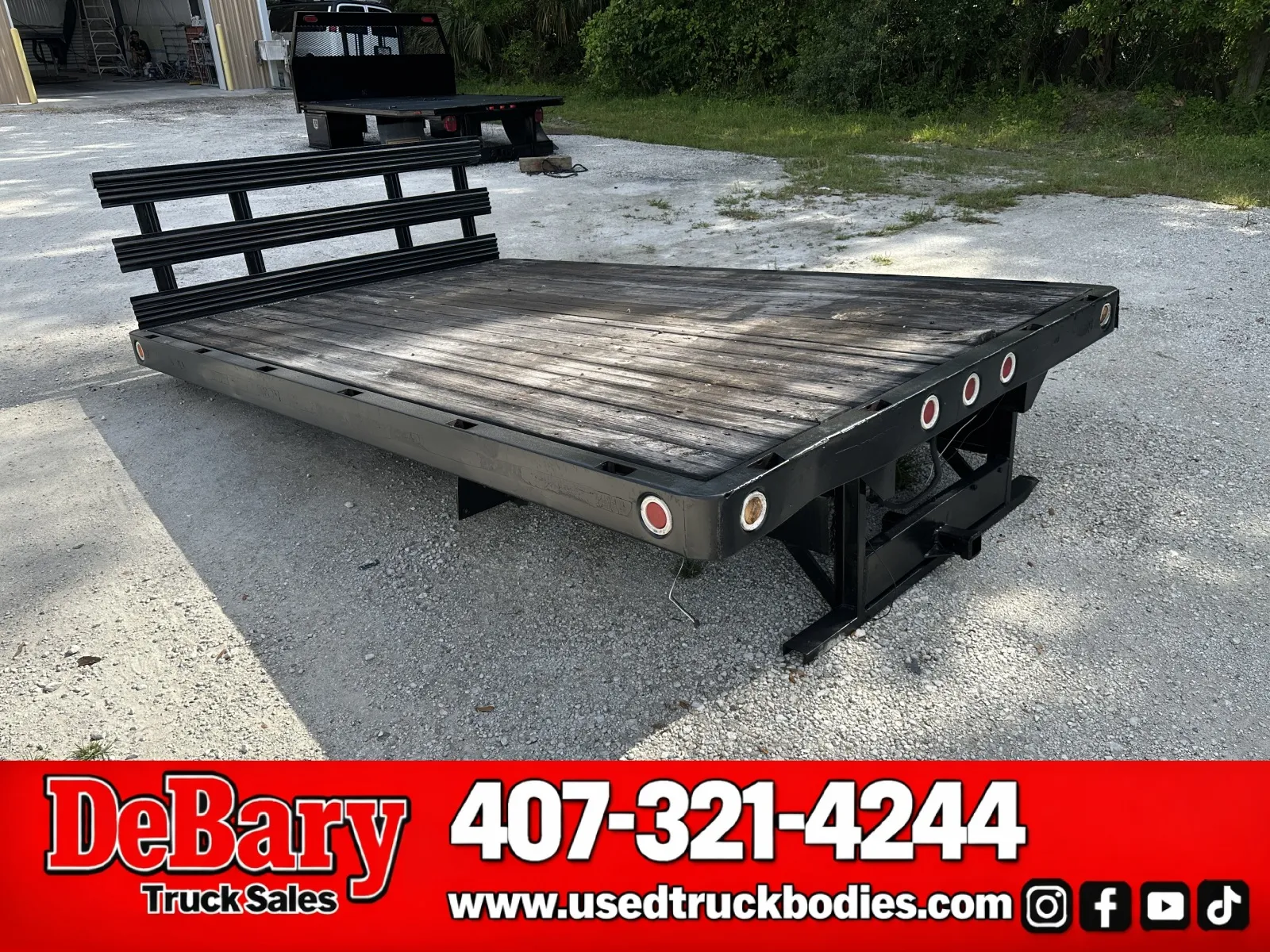 Black 2016 DeBary Truck Sales Flatbed Body for sale in Sanford, FL
