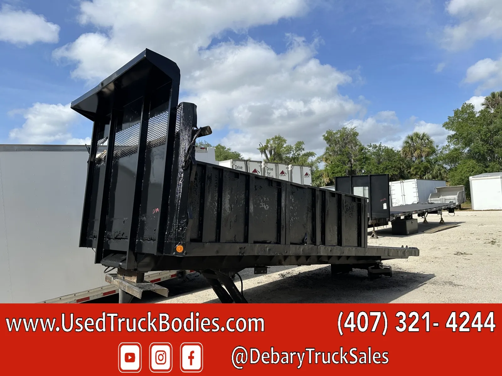 Black 2018 DeBary Truck Sales Flatbed Dump for sale in Sanford, FL