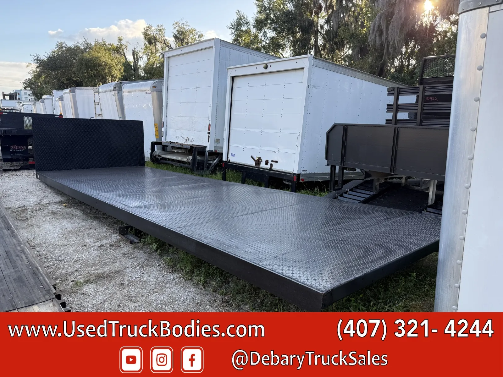 Black 2025 DeBary Truck Sales Steel Flatbed for sale in Sanford, FL