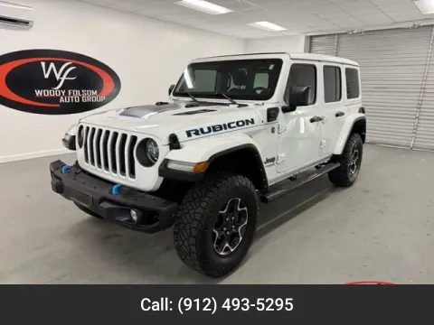 White 2021 Jeep Wrangler 4xe Unlimited Rubicon for sale in Baxley, GA