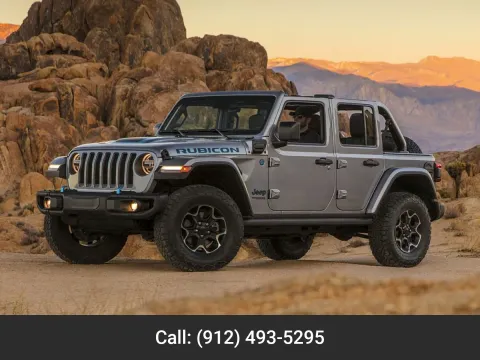 White 2021 Jeep Wrangler 4xe Unlimited Rubicon for sale in Baxley, GA