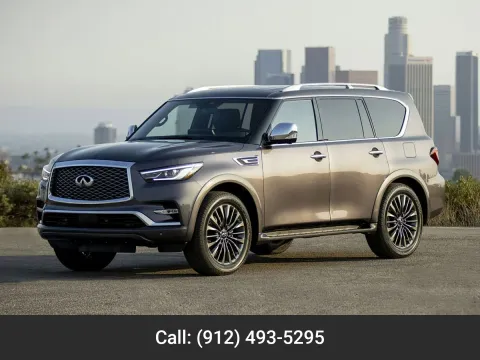 White 2023 INFINITI QX80 SENSORY for sale in Baxley, GA