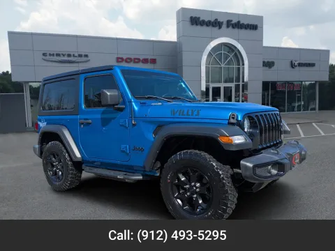 Blue 2022 Jeep Wrangler Willys Sport for sale in Vidalia, GA