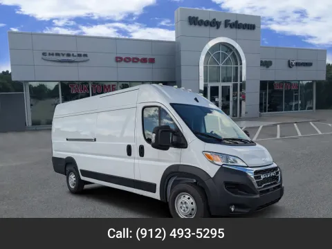 White 2023 Ram ProMaster Cargo Van High Roof for sale in Vidalia, GA