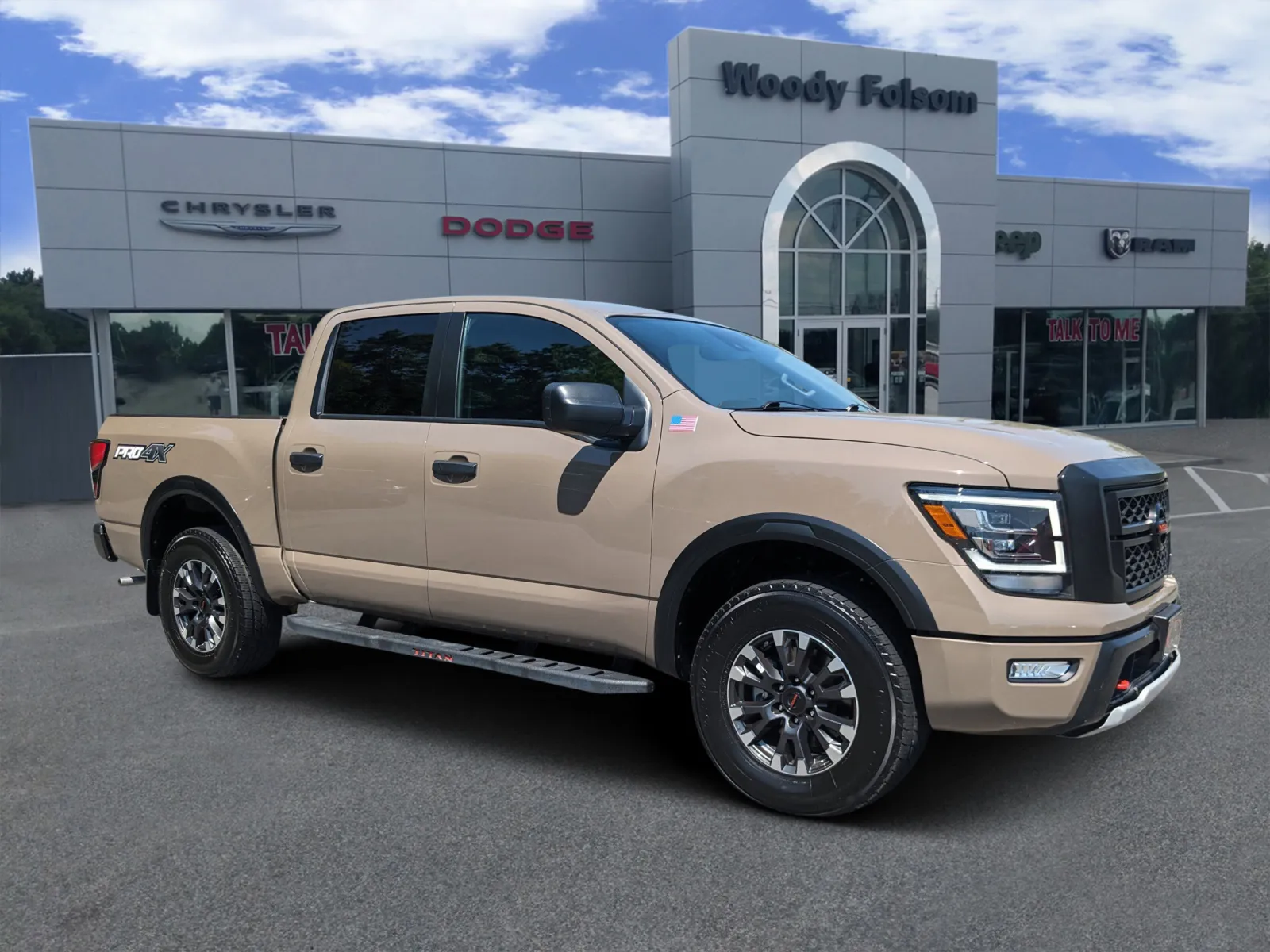 Beige 2022 Nissan Titan PRO-4X for sale in Vidalia, GA