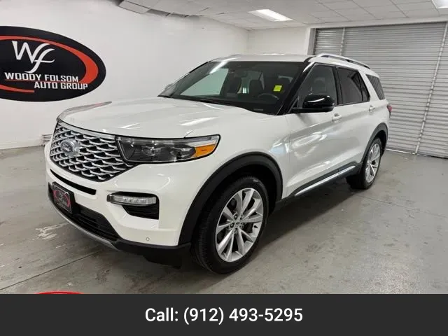 White 2023 Ford Explorer Platinum for sale in Baxley, GA
