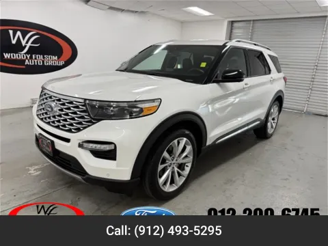 White 2023 Ford Explorer Platinum for sale in Baxley, GA