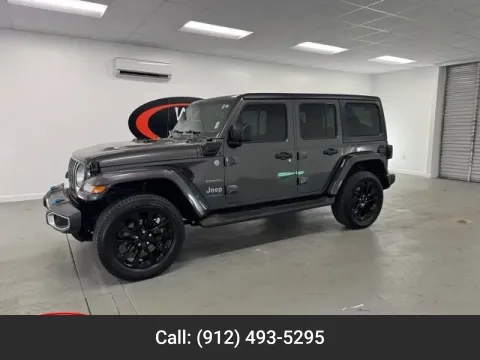 Gray 2022 Jeep Wrangler 4xe Unlimited Sahara for sale in Baxley, GA