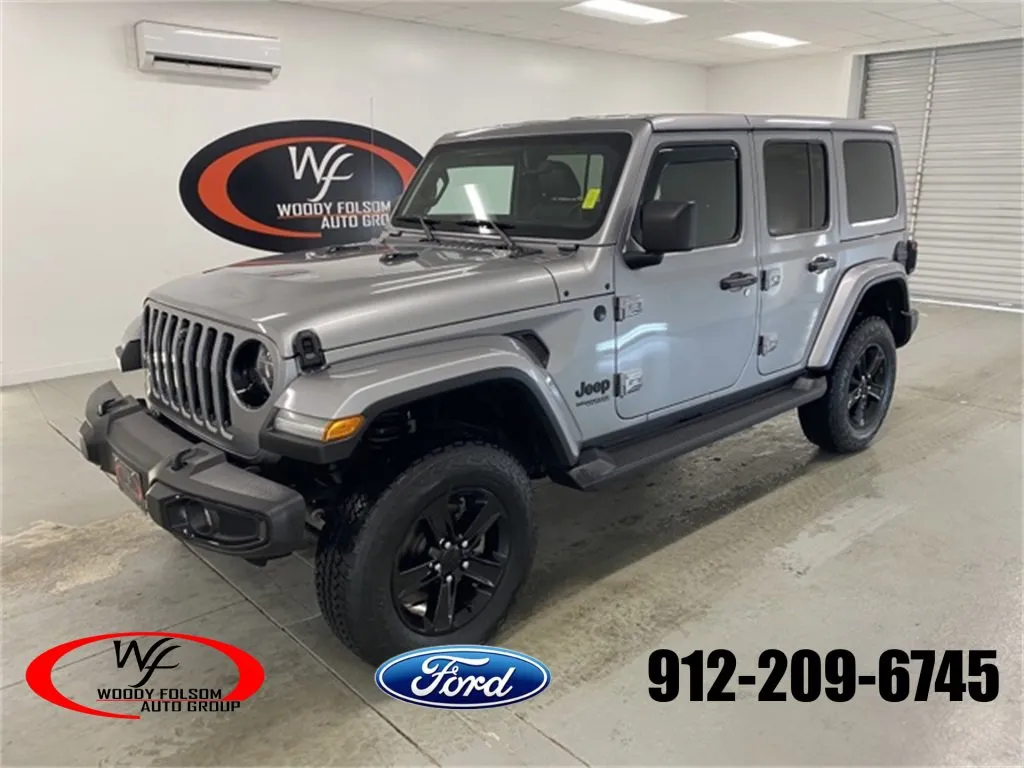 Silver 2021 Jeep Wrangler Unlimited Sahara Altitude for sale in Baxley, GA