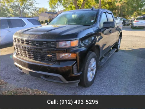 Black 2021 Chevrolet Silverado 1500 Custom for sale in Vidalia, GA