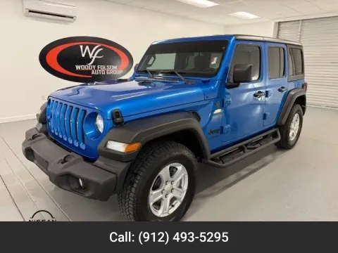 Blue 2022 Jeep Wrangler Unlimited Sport for sale in Baxley, GA
