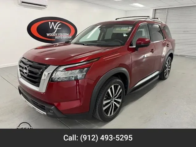 Red 2023 Nissan Pathfinder Platinum for sale in Baxley, GA
