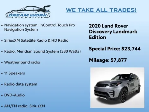 Photos of 2020 Land Rover Discovery Landmark Edition for sale in Charlotte, NC at Dream Work Automotive