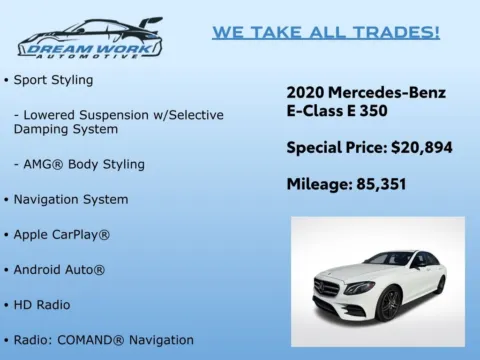 Photos of 2020 Mercedes-Benz E-Class E 350 for sale in Charlotte, NC at Dream Work Automotive