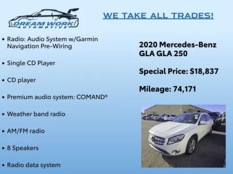 Photos of 2020 Mercedes-Benz GLA 250 for sale in Charlotte, NC at Dream Work Automotive