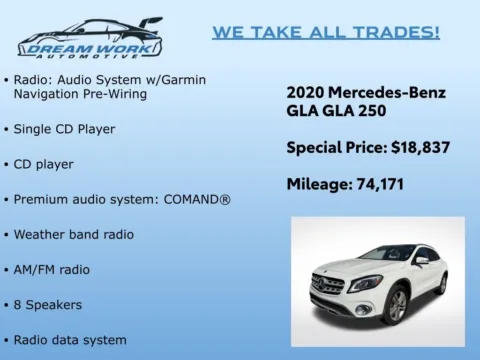 Photos of 2020 Mercedes-Benz GLA 250 for sale in Charlotte, NC at Dream Work Automotive