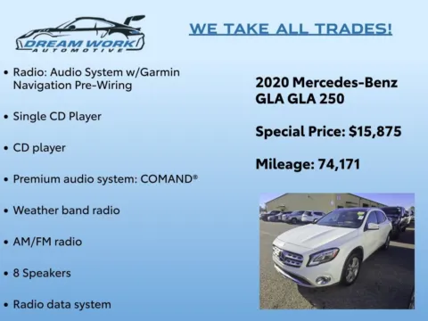 Photos of 2020 Mercedes-Benz GLA 250 for sale in Charlotte, NC at Dream Work Automotive