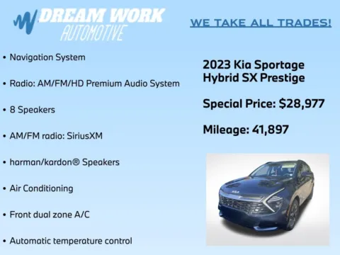 Photos of 2023 Kia Sportage Hybrid SX-Prestige for sale in Charlotte, NC at Dream Work Automotive