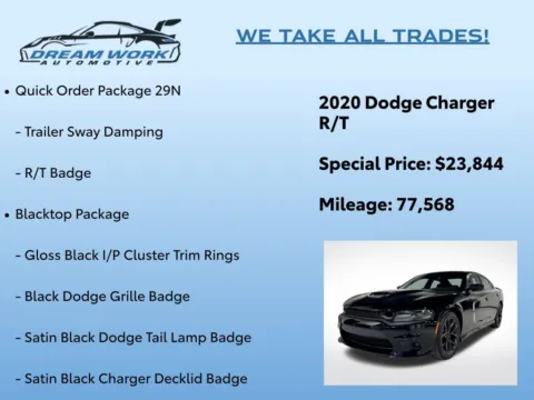 Photos of 2020 Dodge Charger R/T for sale in Charlotte, NC at Dream Work Automotive