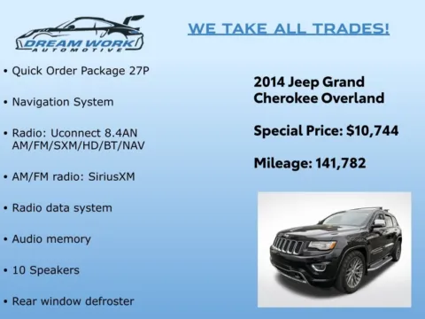 Photos of 2014 Jeep Grand Cherokee Overland for sale in Charlotte, NC at Dream Work Automotive