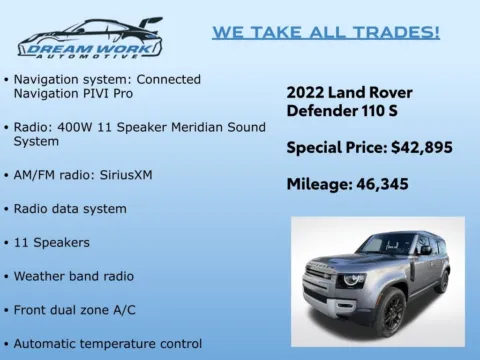 Photos of 2022 Land Rover Defender 110 S for sale in Charlotte, NC at Dream Work Automotive