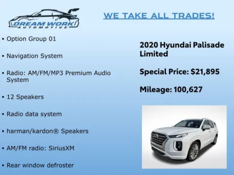 Photos of 2020 Hyundai Palisade Limited for sale in Charlotte, NC at Dream Work Automotive