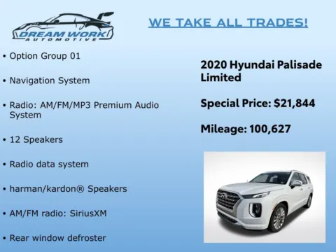 Photos of 2020 Hyundai Palisade Limited for sale in Charlotte, NC at Dream Work Automotive