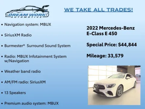 Photos of 2022 Mercedes-Benz E-Class E 450 for sale in Charlotte, NC at Dream Work Automotive