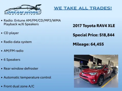 Photos of 2017 Toyota RAV4 XLE for sale in Charlotte, NC at Dream Work Automotive