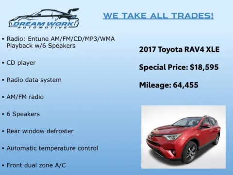Photos of 2017 Toyota RAV4 XLE for sale in Charlotte, NC at Dream Work Automotive