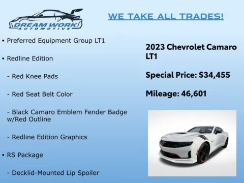 Photos of 2023 Chevrolet Camaro LT1 for sale in Charlotte, NC at Dream Work Automotive